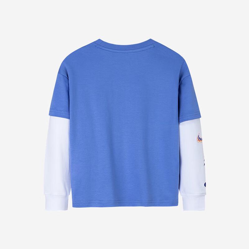 Nike Boys' Faux Two-Piece Long Sleeve T-Shirt