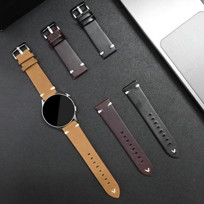 20mm/22mm Genuine Leather Bracelet for Huawei Watch GT4 46mm GT3/GT2 Watch 4 Smart Watch Band for Amazfit Balance GT4/3/2 Strap