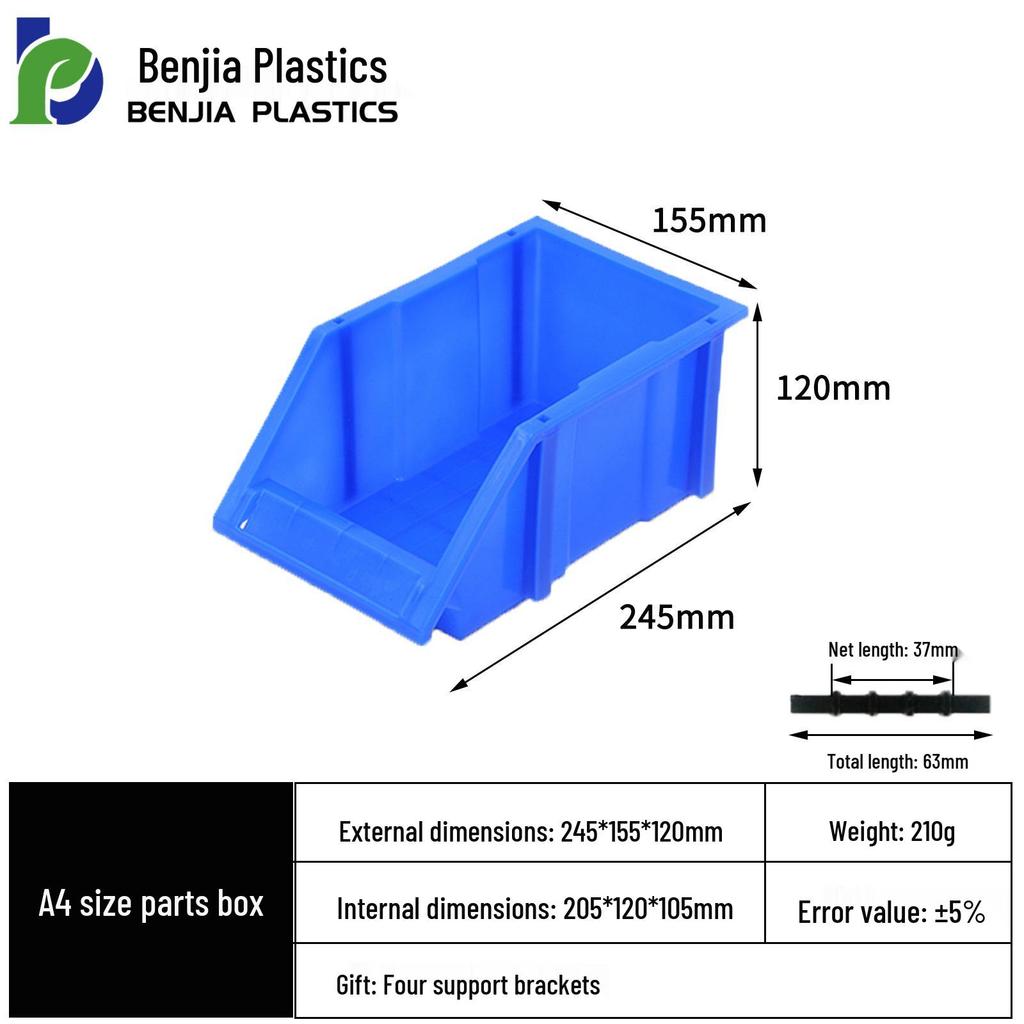 Large Wall-Mounted Plastic Screw Organizer with Compartments
