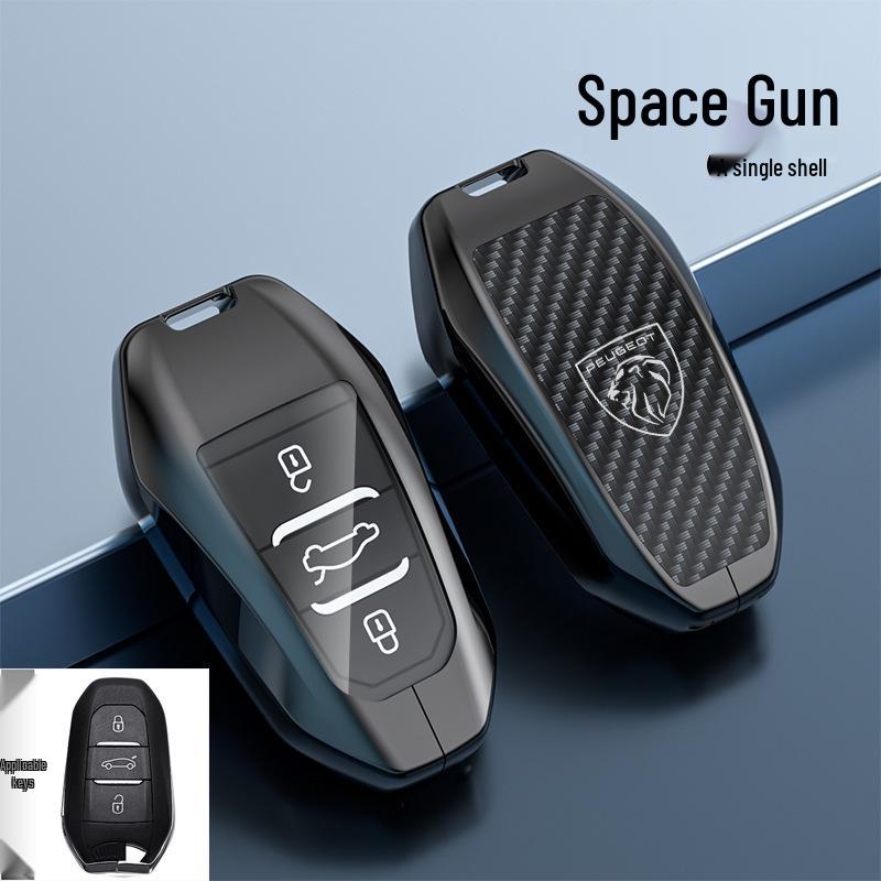 Peugeot Key Case for Models: 5008, 4008, 3008, 2008, 408, 508L, E2008, 308S - Car Key Shell with Logo Buckle