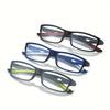 5PCS Pairs Fashion Reading Glasses Men's Women's Anti-blue Light Sports Square Reading Glasses Ultra Light and Comfortable