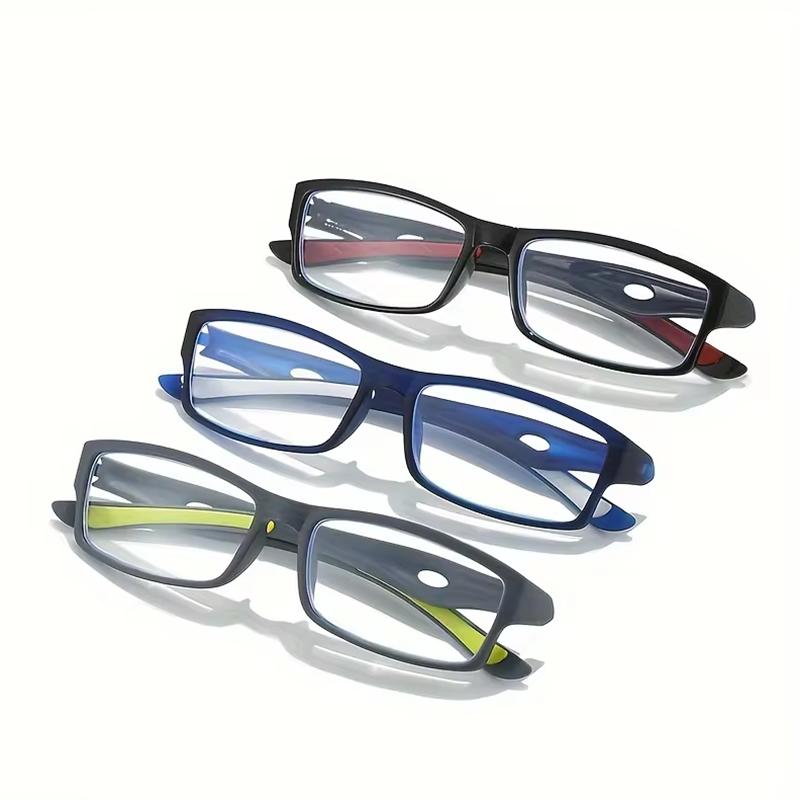 5PCS Pairs Fashion Reading Glasses Men's Women's Anti-blue Light Sports Square Reading Glasses Ultra Light and Comfortable