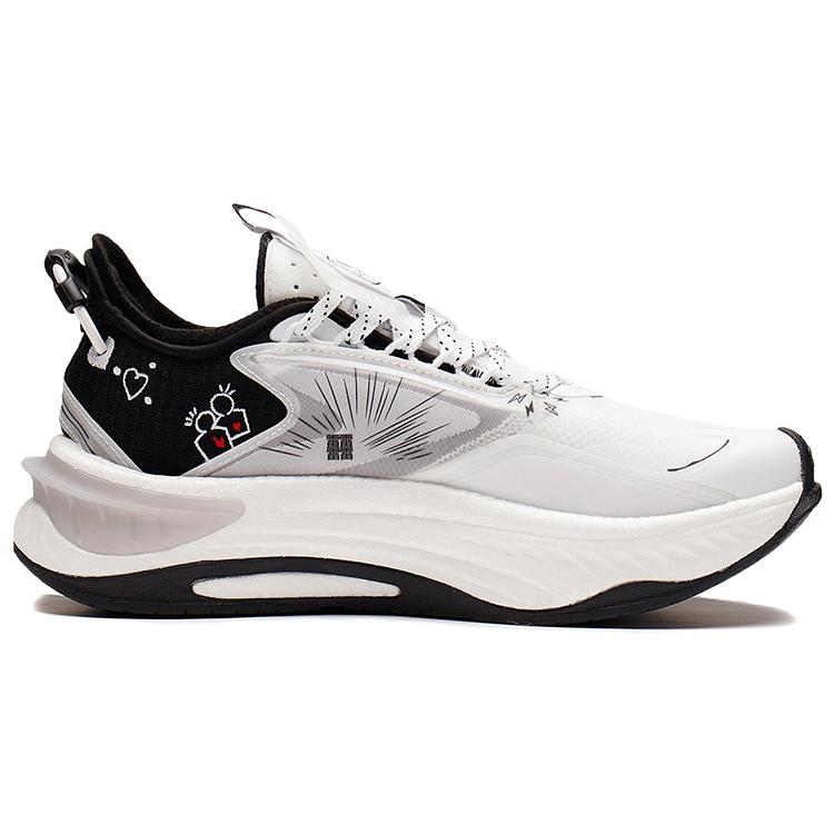 Li Ning Exceed 6 Fabric Low Top Sports Casual Shoes Women's White Black AGLS016-5