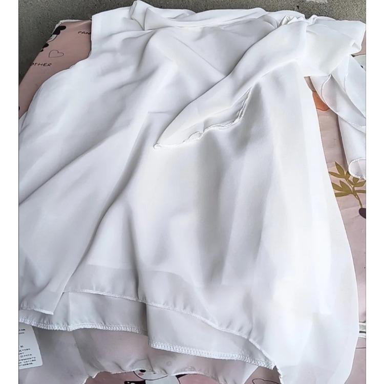 Bluză Albă Chic Franțuzesc Fără Mâneci cu Design cu Fundă Elegantă de Înaltă Calitate Cămașă de Modă Femei