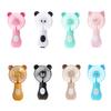 Mini Handheld Fan Cute Cartoon Animal Fans Soft Blades Battery Powered for Student Panda Kitten Mini Fan Portable