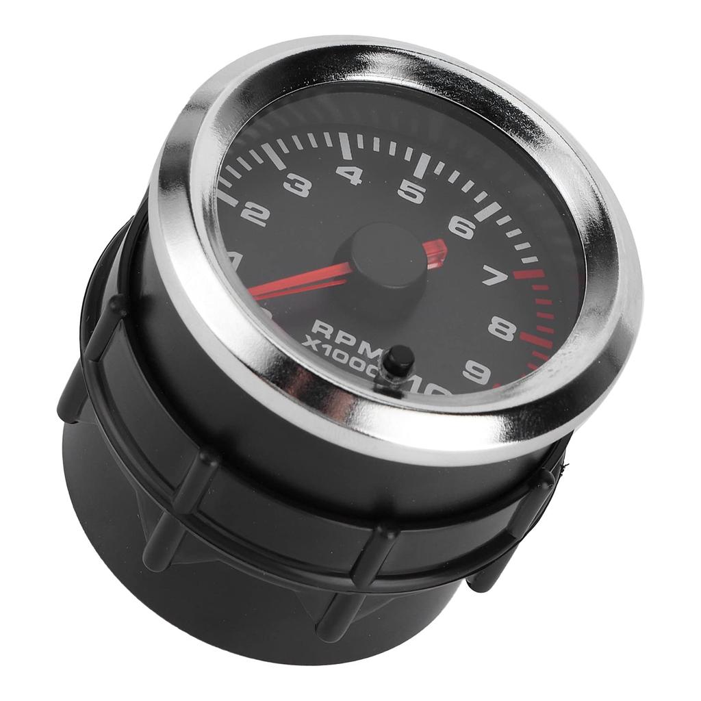 KIMISS Tachometer, 52mm/2" Universal 7 Color Tachometer Revometer Measuring Range 0-10000RPM