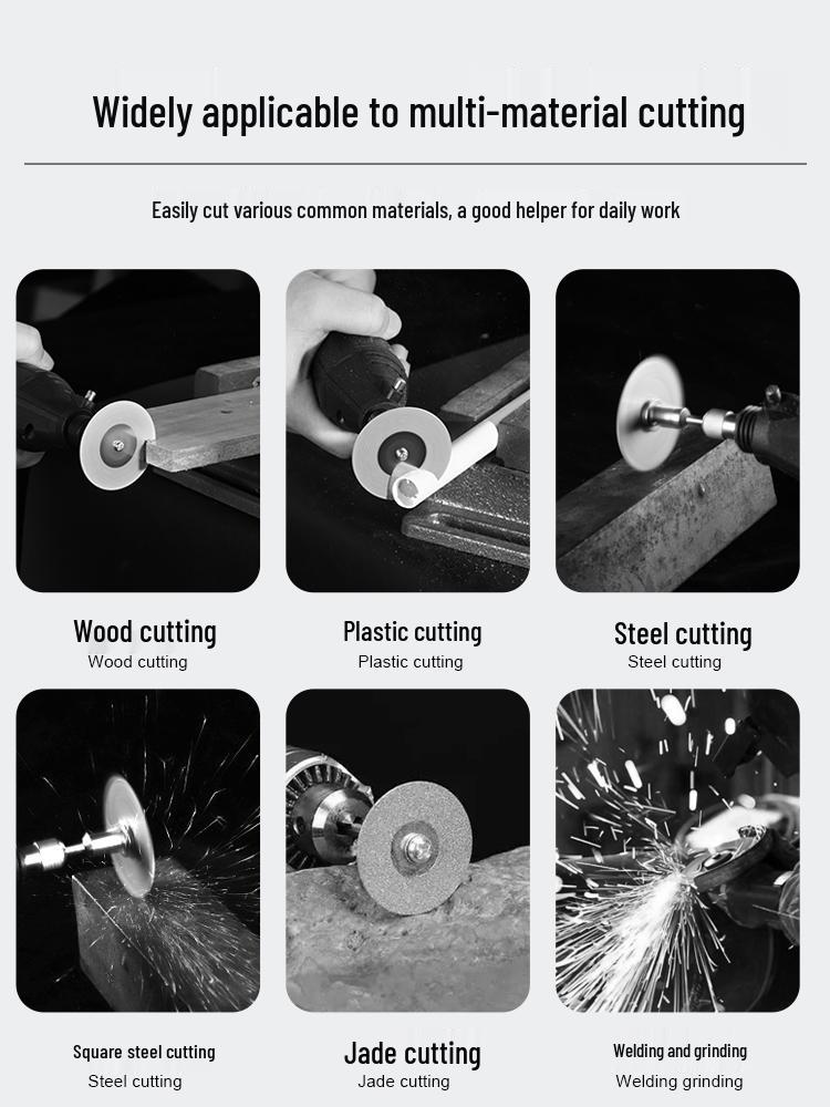 Carborundum Electric Grinder Cutting Disc for Polishing and Grinding Glass, Jade, Small Saw Blade, and Caulking Cleaning.