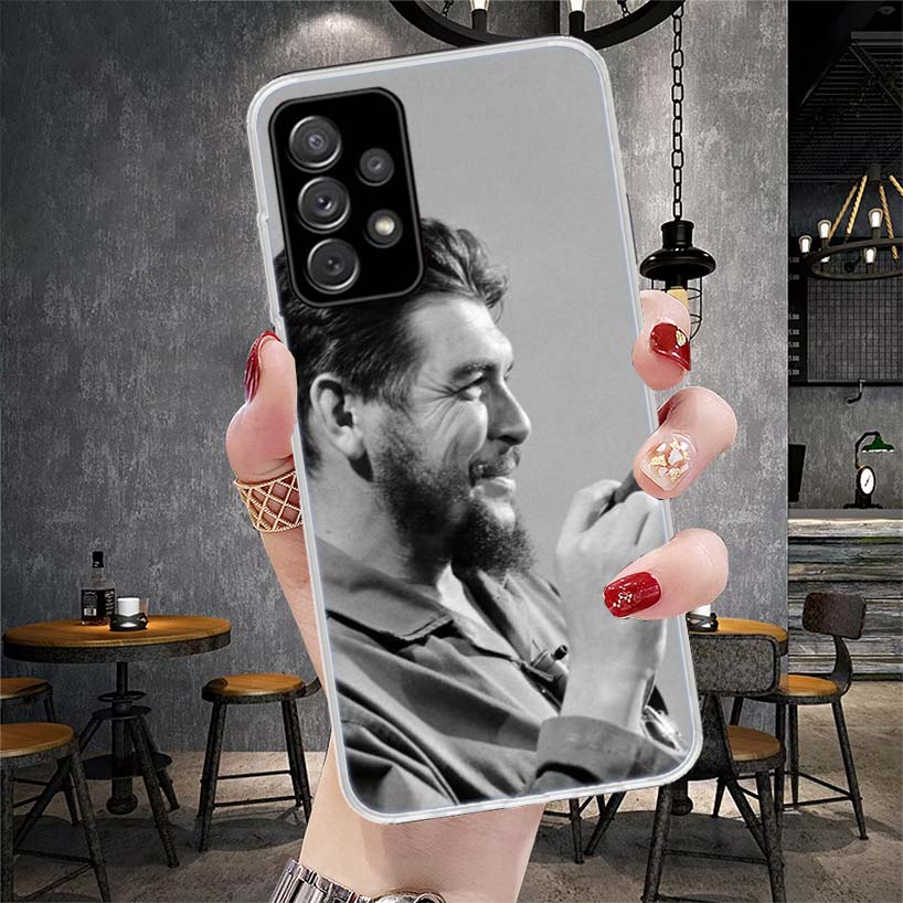 Che Guevara Cigarett Phone Case For Samsung Galaxy A12 A22 A32 A52 A72 A02S A51 A50S A71 A70 A31 A20S Note 20 Ultra S10 A10S Gal