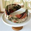 Fashion Designer Wide Hair Hoop Tie Hairband for Women Girls Vintage Print Flower Cross Turban Headband Bohemia Hair Accessories