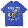 Men Women Fashion Only Fans Graphics Funny Tee Shirt Loose Clothing Short Sleeve Round Neck Cotton Tees T-Shirts