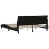 Bed Frame without Mattress  Hanko  Black 180x200 cm Fabric