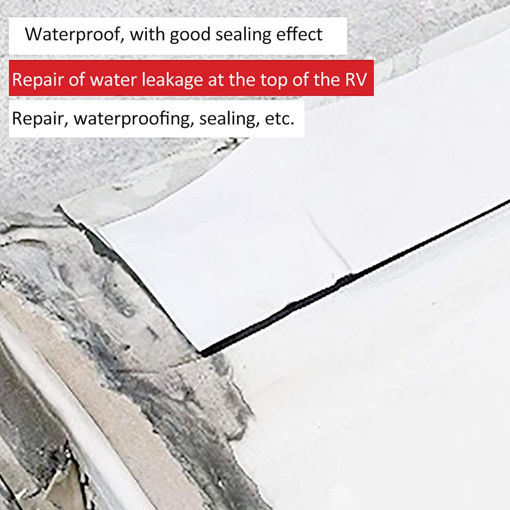 RV Roof Tape RV Roof Seal Tape Waterproof, Weather Resistant, Highly Adhesive Natural Butyl Glue for Truck Boat 5cm*15m