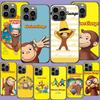 Neugierige G-Georgeser-m-Monkeis Handyhülle Für Iphone 17 Air 15 Pro 14 Plus 16 Pro Max 17E 16E 12 13 Mini 11 Hülle Niedliche Fundas