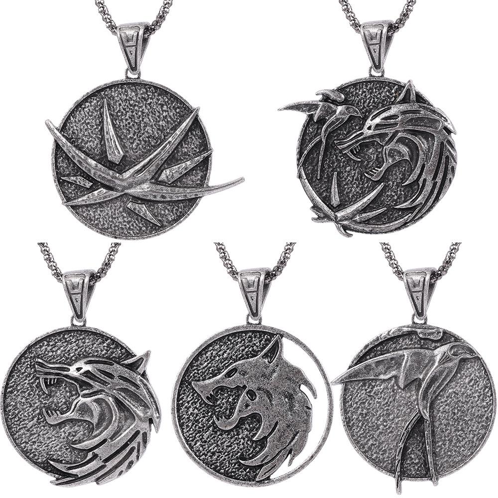 Witcher 3 Wolf Head Necklace Pendant - European & American Style