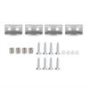 Aluminum Glass Clamp Holder Arc Bracket Adjustable Bracket Glass Clamp Bracket Heavy Duty Half Round Glass Clamp Clip Home Use