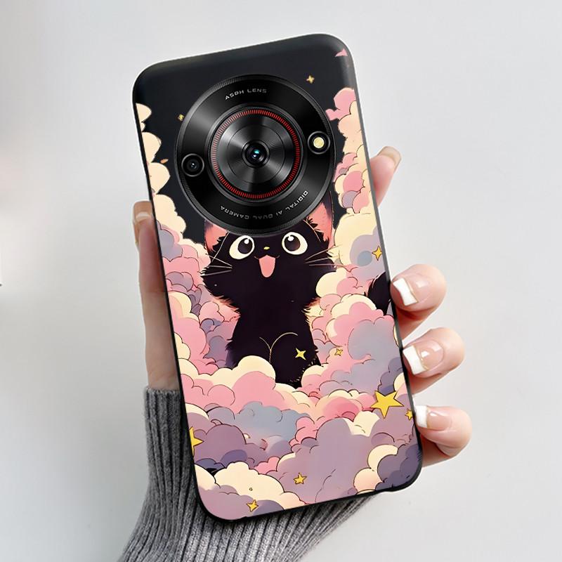 Phone Casing For ZTE Blade A75 5G Z2357N Nubia Focus 5G Case Luxury Dragon Cute Cool Boys Girls Black Soft TPU Back Shell Cover