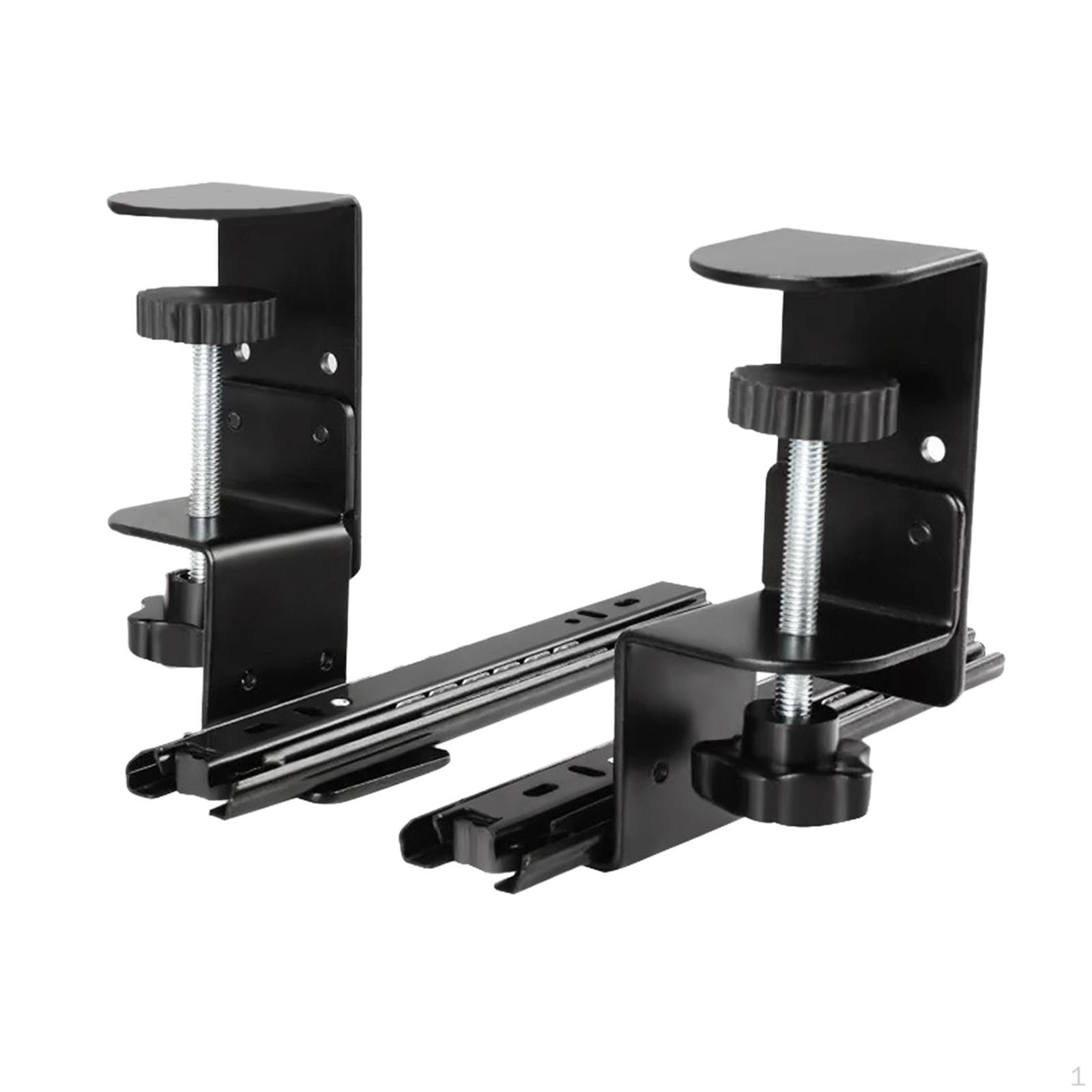-Clamping Rail Set, Sliding Drawer Shelf, Accessories for Stand, Pull-out Adjustable Rail