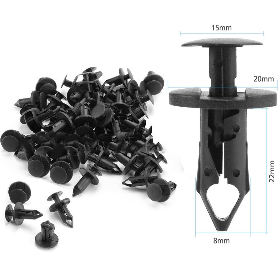 New Nylon Push Type Retainer Clips Trim Panel Clip Push For Ford W704958-S300 100pcs