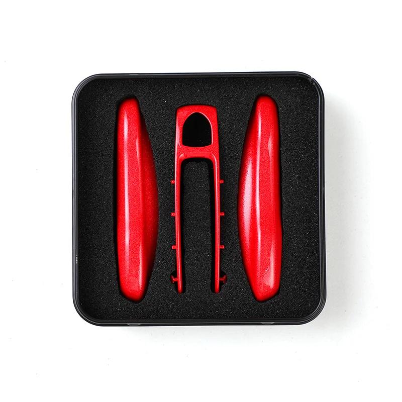 3PCS Smart Key Shell Cover Case for Porsche New Cayenne Panamera 911 992 Taycan Car Key Case Car Accessories Protective Case