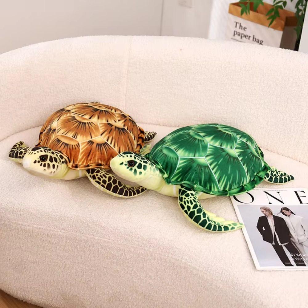 Liegende Haltung Simulierte Schildkröten-Umarmungskissen Niedliches Design Bauchlage Cartoon-Tiere Kindergeschenk