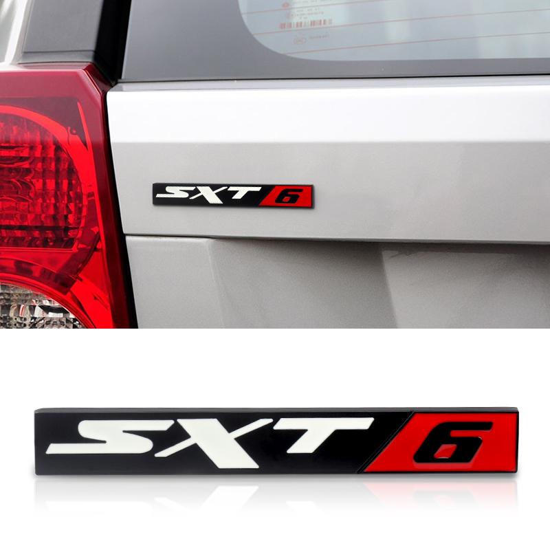 1 ks 3D kovové odznaky emblémy nálepky Sxt6 Sxt8 pro Ram Caliber Journey Sxt8 Sxt6 Srt6 Srt8 Caravan Autodoplňky