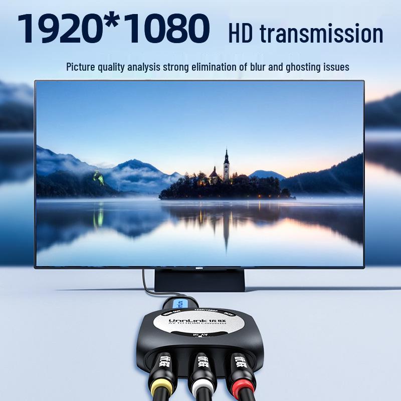 High-Definition HDMI to AV Converter for Connecting Game Consoles to Older TVs