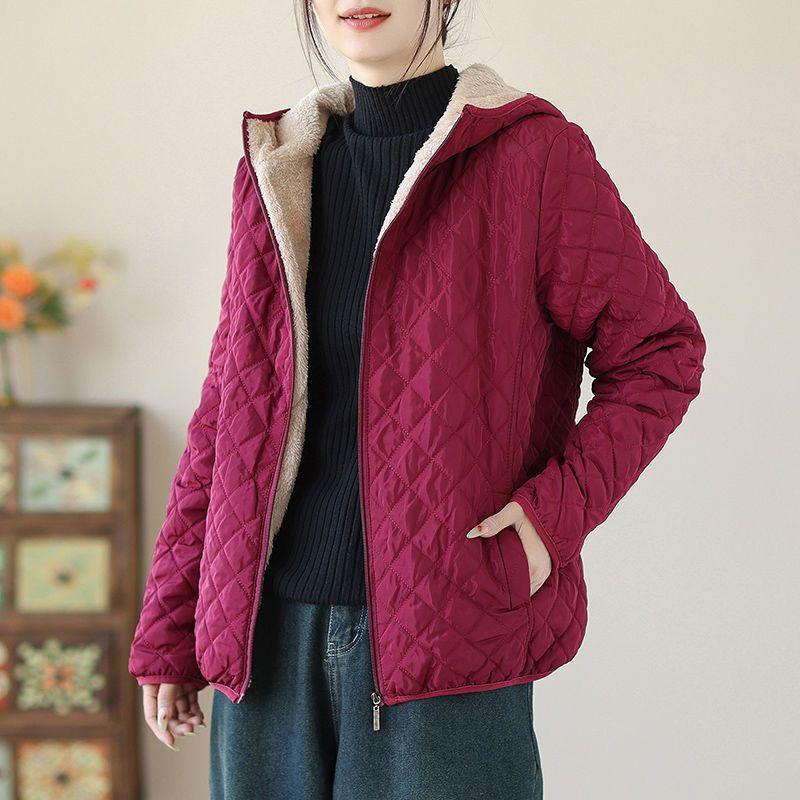 Korean Winter Women's Cotton Jacket Short Lightweight Small Cotton Coat Casual Women's Coat Cotton Clothing