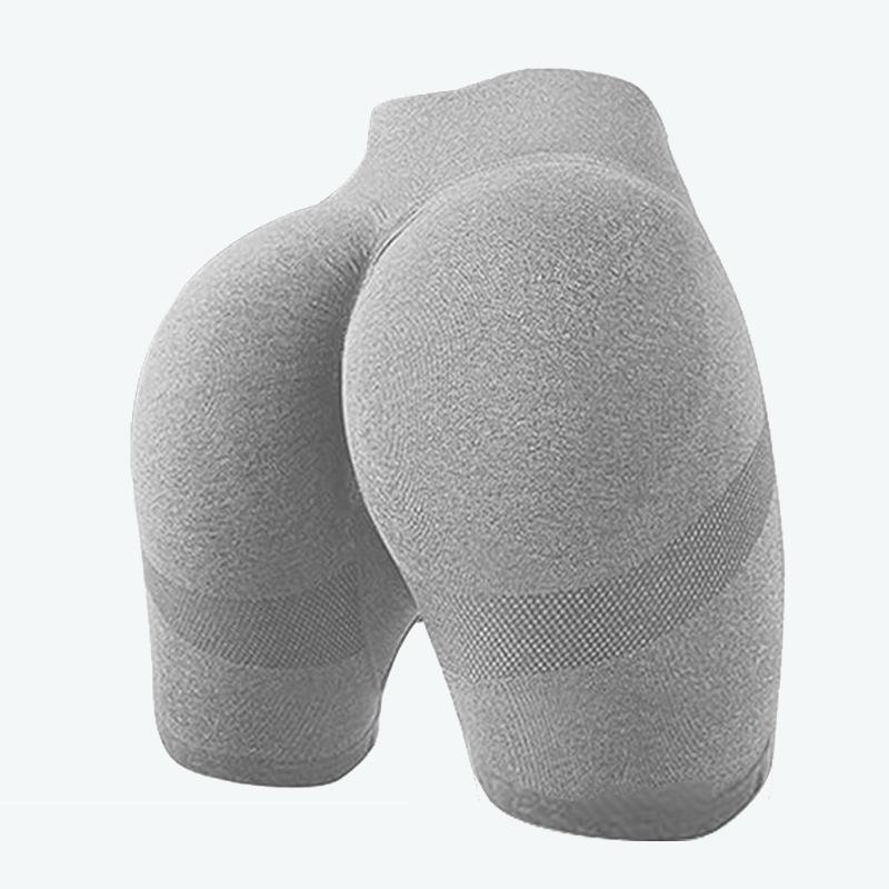 

Женские спортивные шорты-леггинсы Alpha Sport с высокой посадкой и быстросохнущие Medium светло-серый