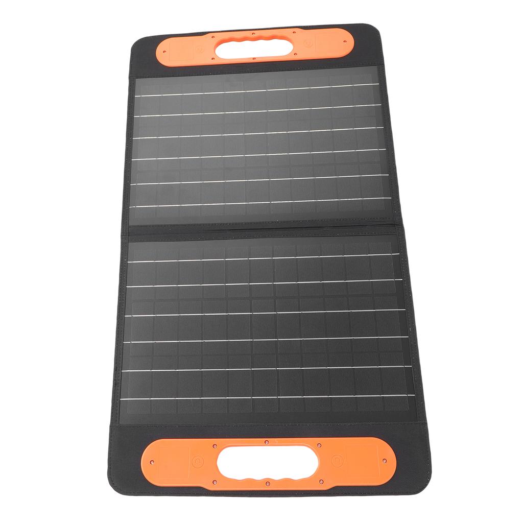 100W Faltbares Solarpanel Camping   Hohe Effizienz USB A Typ C Ausgang für Powerstation, Kompatibel mit 5V und 12V Geräten