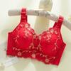 Embroidered Bra for Women Gathering and Collecting Accessory Bras Adjustable Bra Without Steel Rings