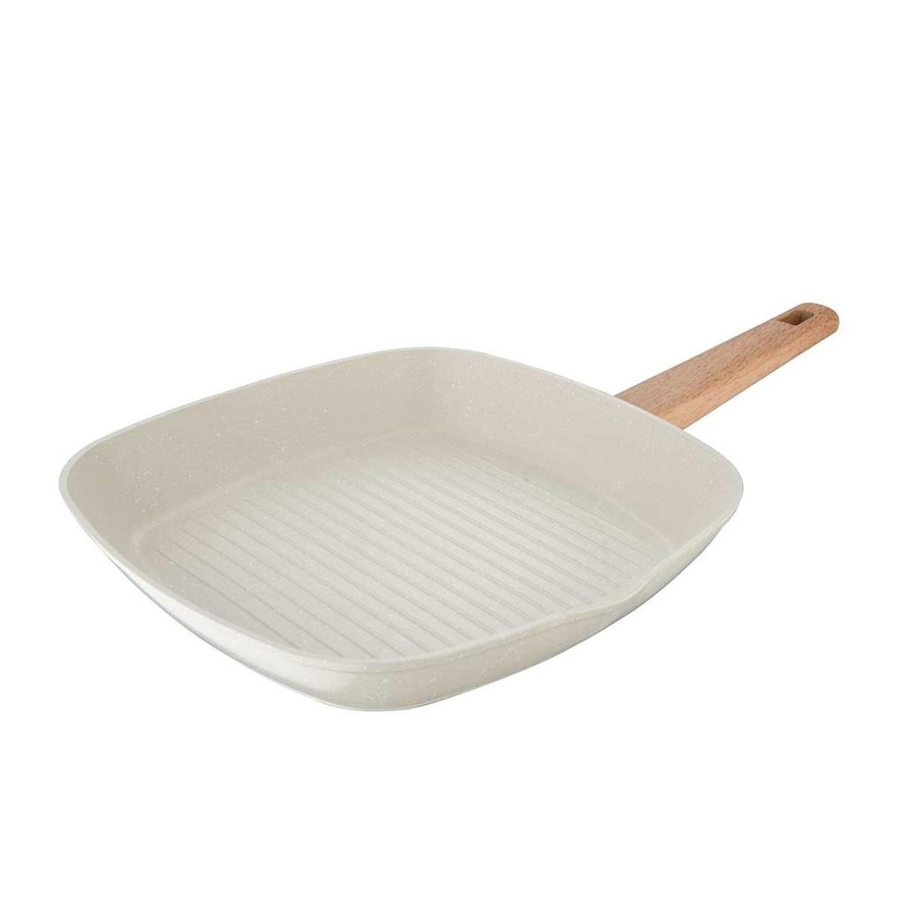 PATELNIA MARMURKOWA GRILLOWA 28cm BERGNER BG-34743 NATURAL
