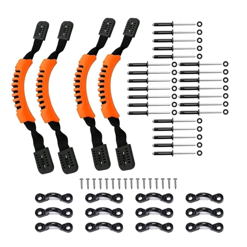 Kayak Carrying Handle, Kayak Canoes Handle Replacement Set, Canoes Boats Side Mount Carry Replacement Handle for Kayak 1 оранжевый