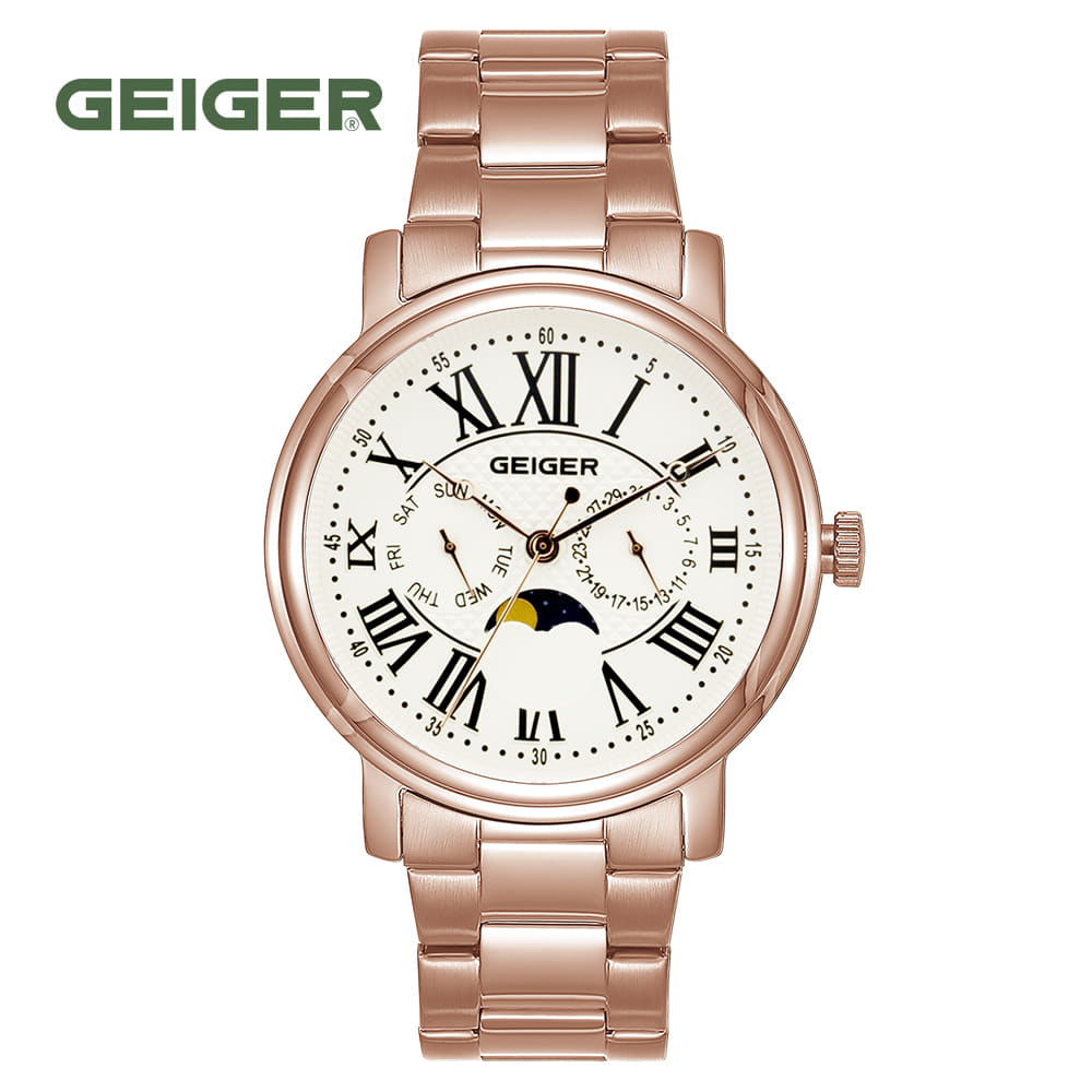

Geiger GE8050RG_M Мужские Часы с фазой Луны 43 мм