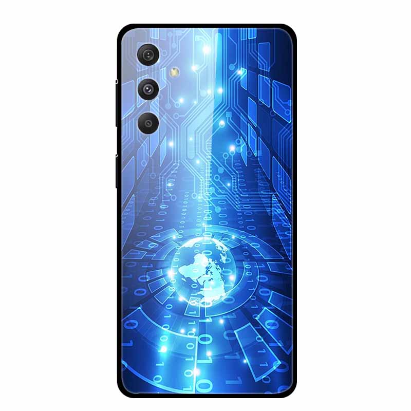 Tempered Glass Case For Samsung Galaxy S24 Plus Case Hard Glass Back Cover Soft Bumper For Samsung S24 Plus Phone Case S24Plus