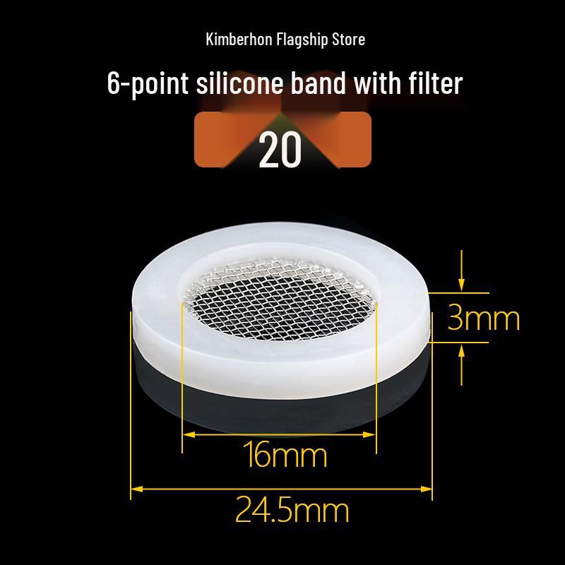 Silicone Rubber Gasket Shower Head Seal Ring, Water Heater Pipe Flat Washer, 4-6 Minute Installation.