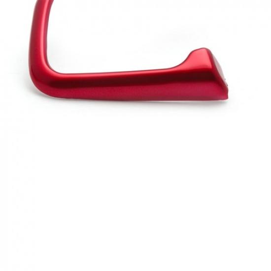 3x Red Inner Steering Wheel Frame Cover Trims For Honda Civic 10th Gen 2016-