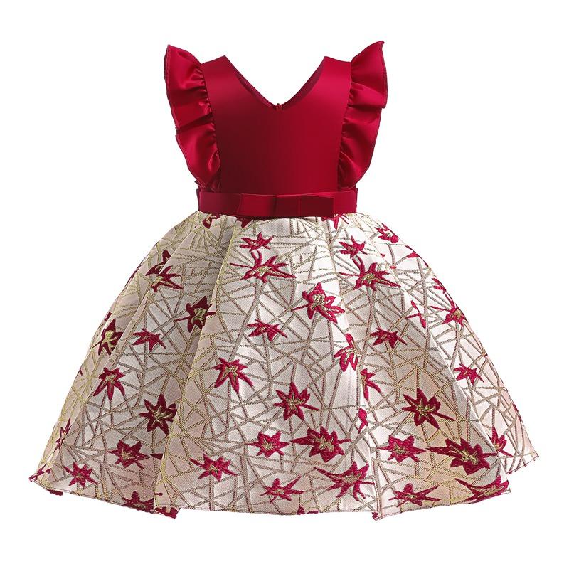 

Вечерние платья для маленьких девочек без рукавов с круглым вырезом на свадьбу, день рождения 130