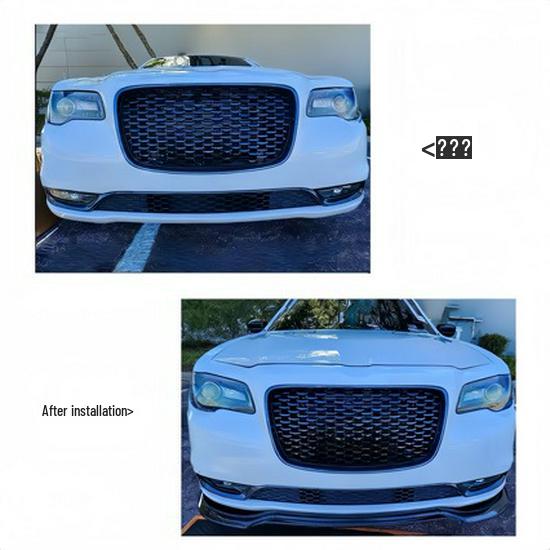 3dílný přední splitter pro 2012-2014 Chrysler 300S/SRT8