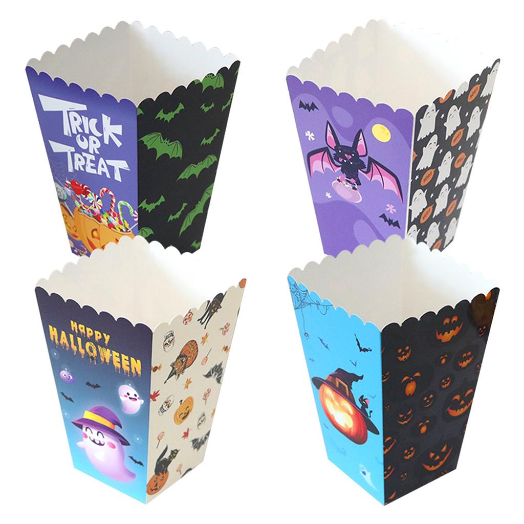 Halloween Boxes for Baking Treats, Festive Party Snack Containers for Holiday Celebrations