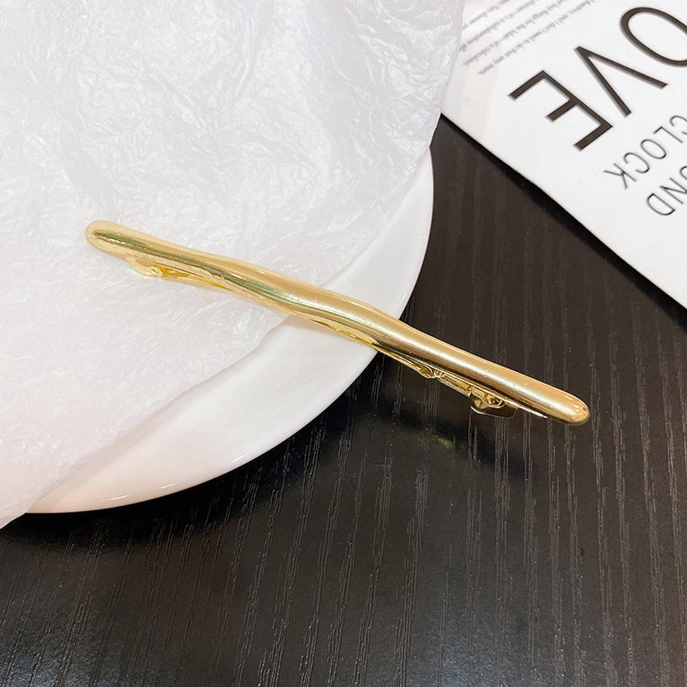 

11 см металлическая золотая полоска длинные заколки заколки для волос автоматический гладкий пружинный зажим женский конский хвост заколка боковая челка конский хвост заколка