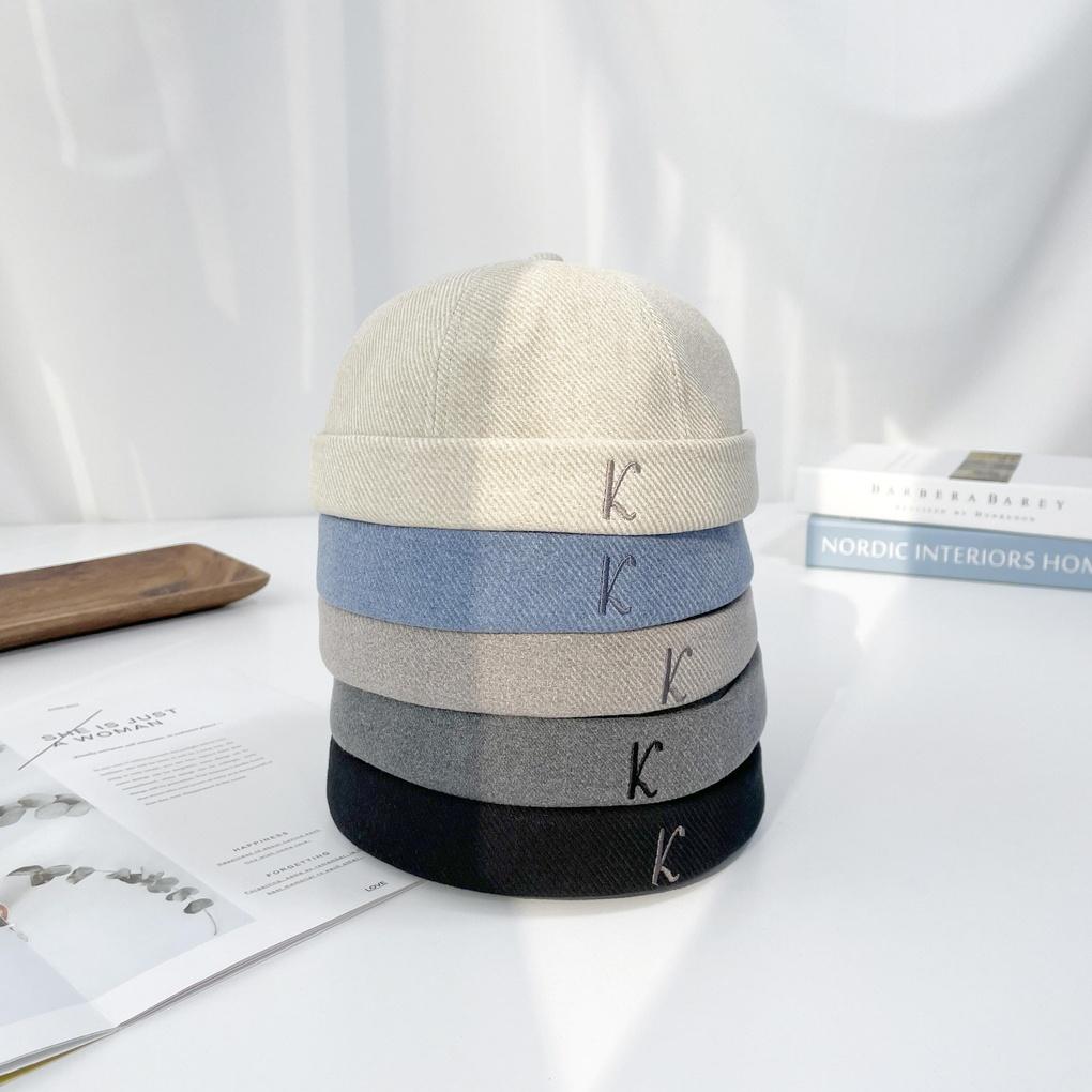 Men's and women's spring and summer beanie hat with brimless K-watch cap