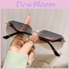 Leopard Style Frameless Sunglasses With Uv400 Protection For Stylish Outings And Driving