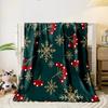 Winter Berries and Snowflakes Print Blanket Soft and Cozy Perfect for the Living Room Bed Sofa or a Nap,gift