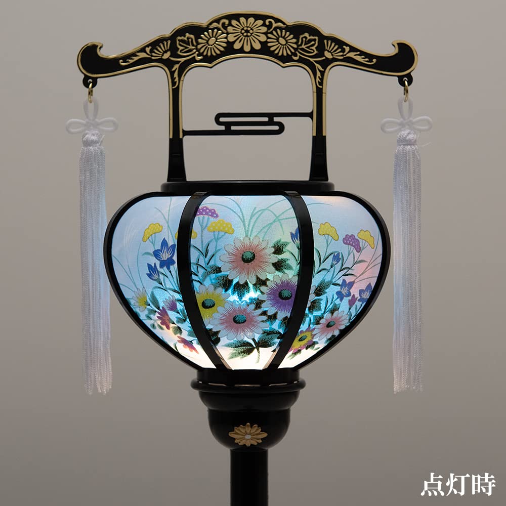 Buddhist altar shop Takita Shoten Bon lanterns Bon lanterns Rotating Reizen lanterns 1 6611 Height 37 cm x Width 14 cm Standing lanterns Certificate