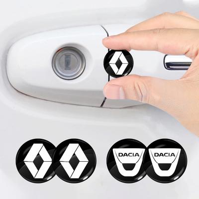 Autocolante Gaură Cheie Blocare Mașină Protecție Blocare Ușă Autocolante 3D Mașină Pentru Dacia Grand Scenic 4 XMOD Megane Clio 4 Laguna 2 3 Coupe