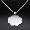 Vintage Hexagram Pendant Stainless Steel Mens Long Necklace Hip Hop Cool Accessory
