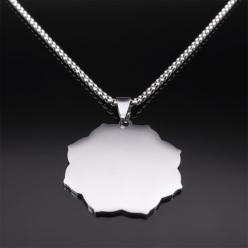 Vintage Hexagram Pendant Stainless Steel Mens Long Necklace Hip Hop Cool Accessory