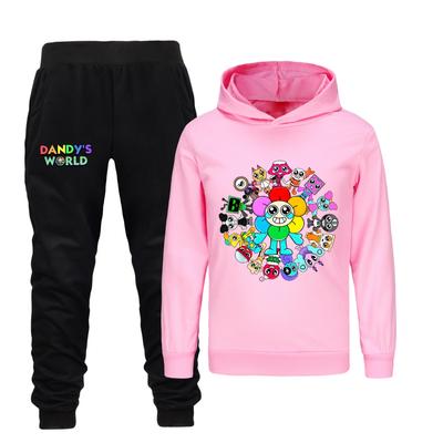 Dandys World Ensemble Vêtements Enfants Dessin Animé Vêtements Enfants Sweat à Capuche+Pantalon Ensemble 2 Pièces Survêtement Enfants Garçons Filles