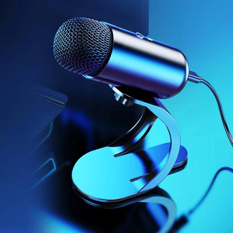Professional Wired Conference Microphone Desktop High Voice Quality Mic Computer Gaming USB Microphone