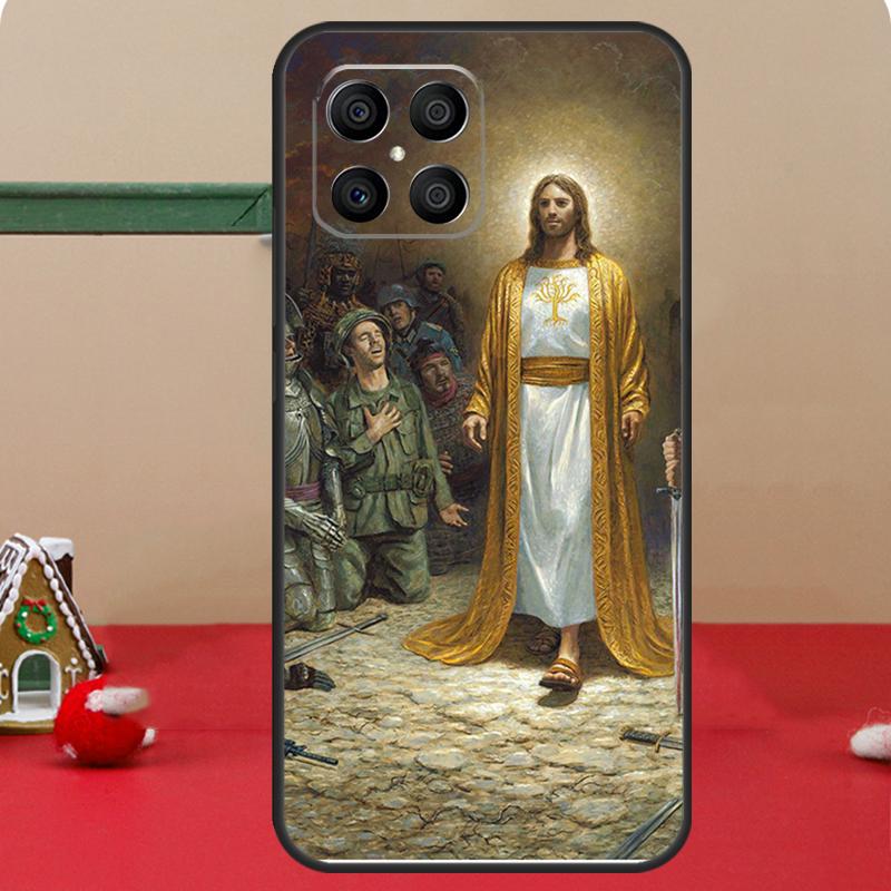 God Jesus Case For Honor Magic 8 Pro 6 7 Lite Honor 400 200 50 70 X8c X8b X9a X9b X9c X9d Win RT Coque